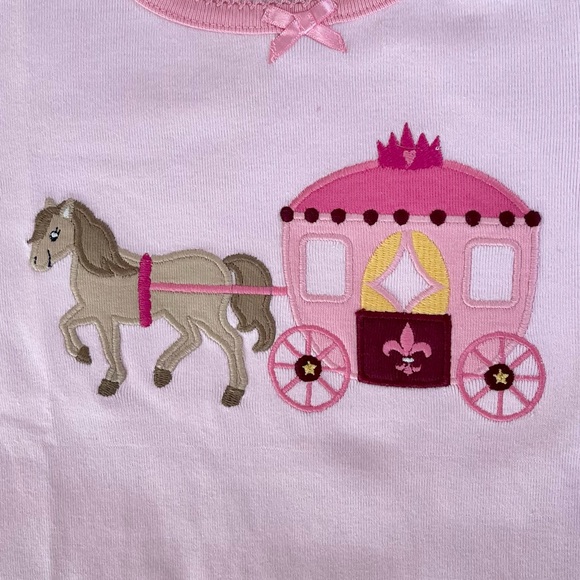 Gymboree Girls Royal Castle Pattern Pink Pajama Set NWT Size 10 - Picture 3 of 6